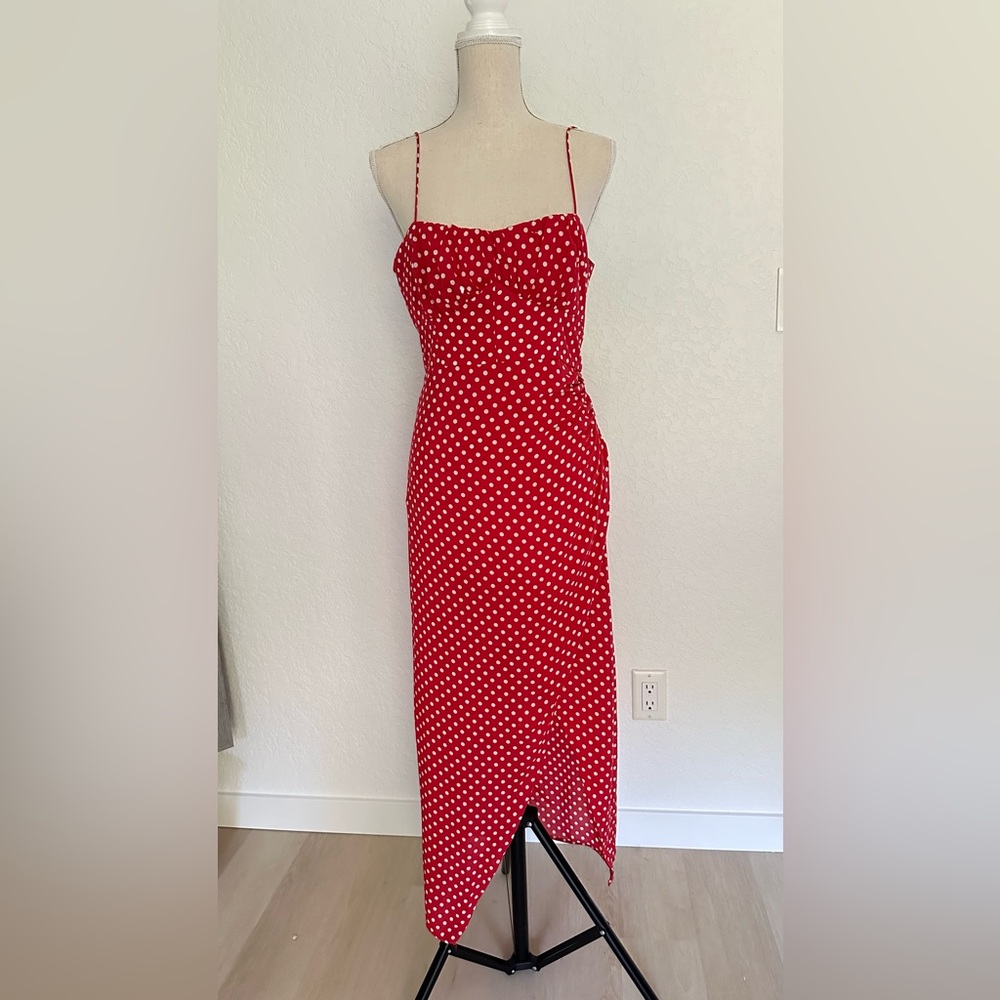 Zara, polka dot summer dress, S